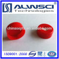 11mm Tapa Abierta Roja Abierta PE con Rojo PTFE / Septa de Silicona Blanca